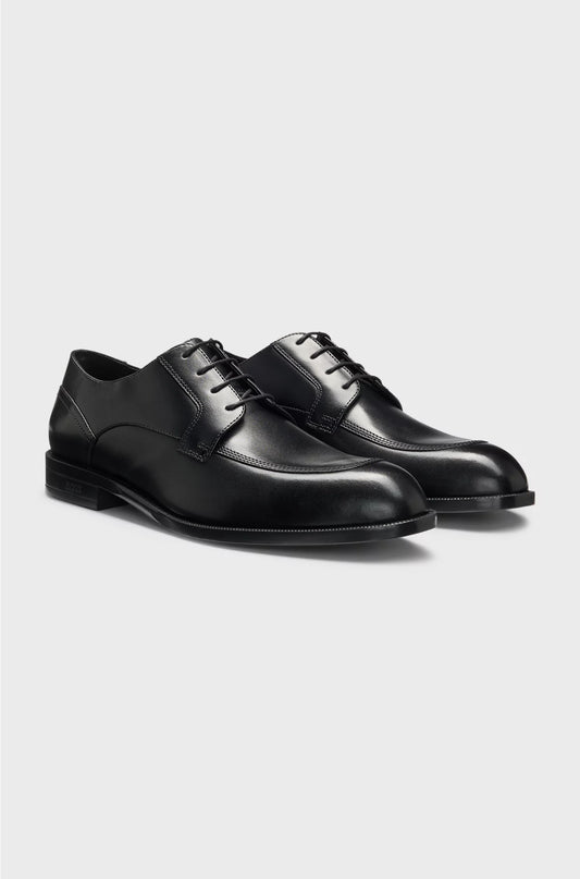 DERBY SHOES IN LEATHER WITH DURABLE OUTSOLE