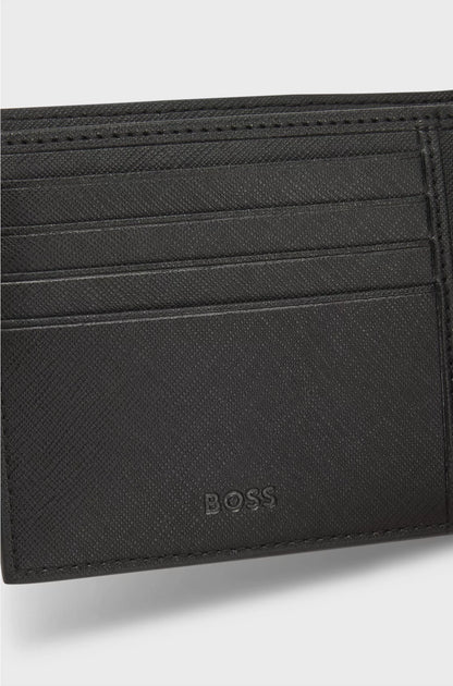 MONOGRAM-STRUCTURE WALLET WITH LOGO TRIM