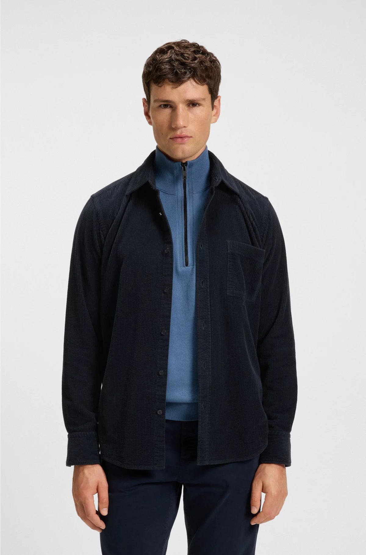 REGULAR-FIT SHIRT IN COTTON CORDUROY