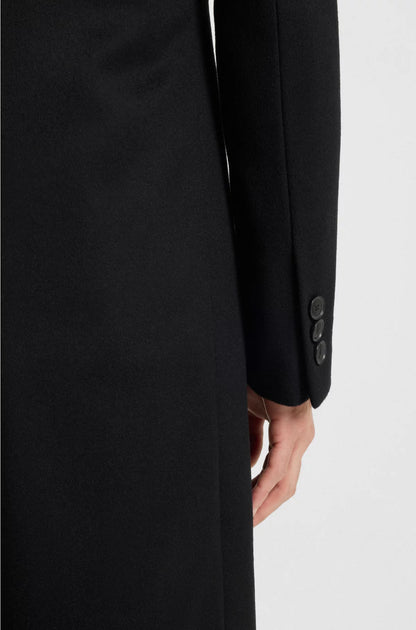 SLIM-FIT COAT IN WOOL AND CASHMERE