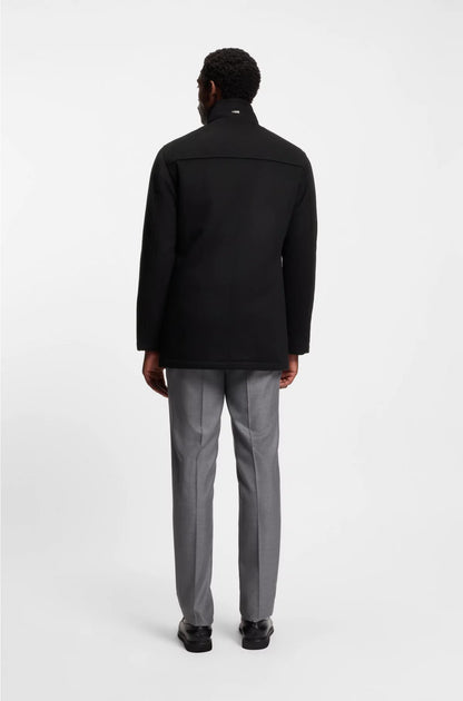 RELAXED-FIT COAT IN WOOL AND CASHMERE