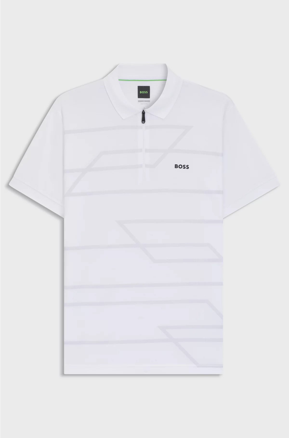 SLIM-FIT POLO SHIRT IN COTTON WITH PRINTED PATTERN