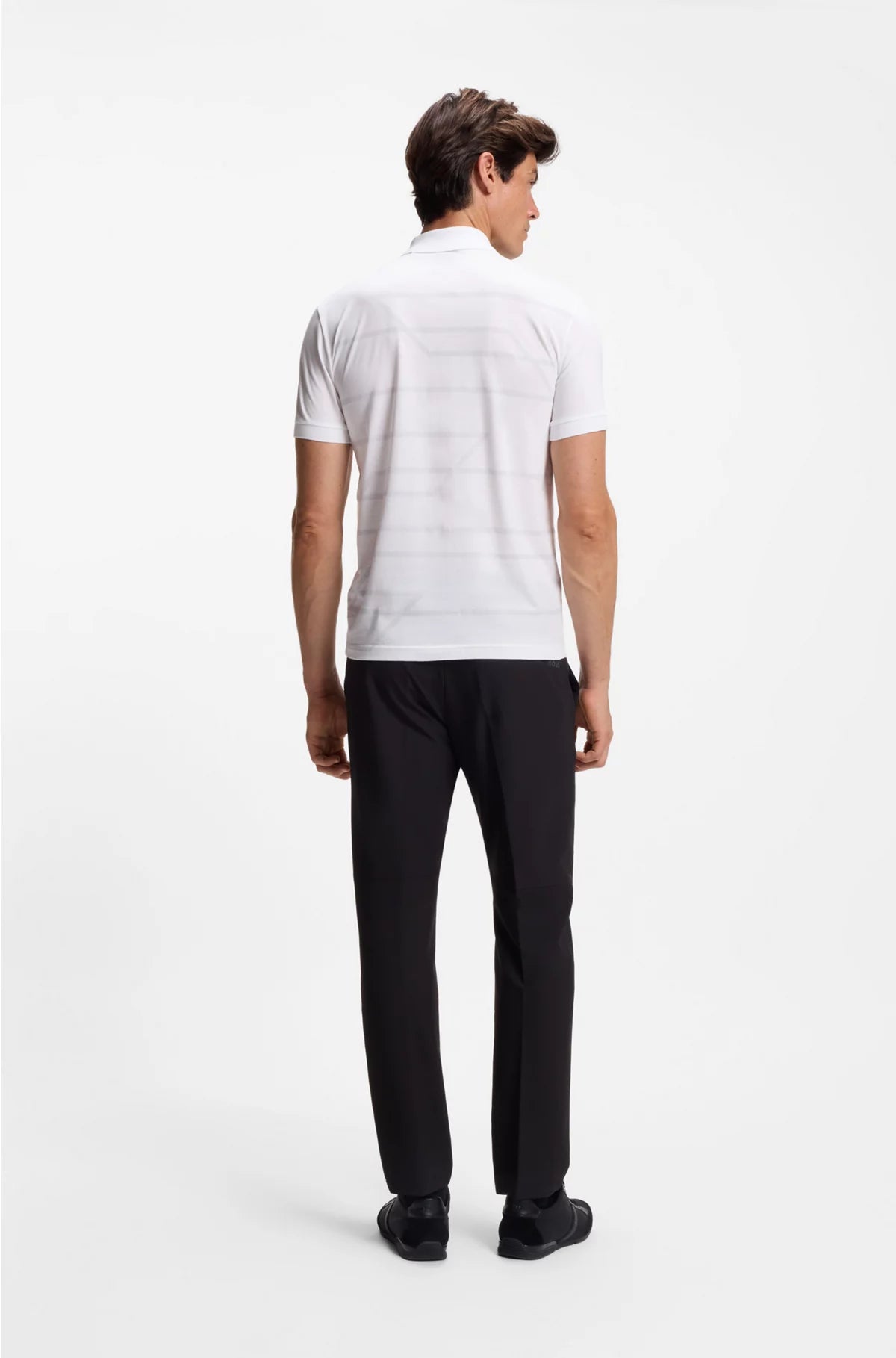 SLIM-FIT POLO SHIRT IN COTTON WITH PRINTED PATTERN
