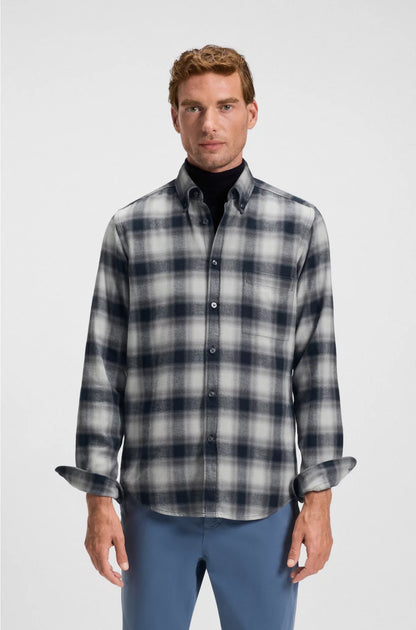 REGULAR-FIT SHIRT IN COTTON FLANNEL