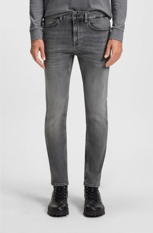 DELAWARE SLIM-FIT JEANS IN GREY SOFT-MOTION DENIM