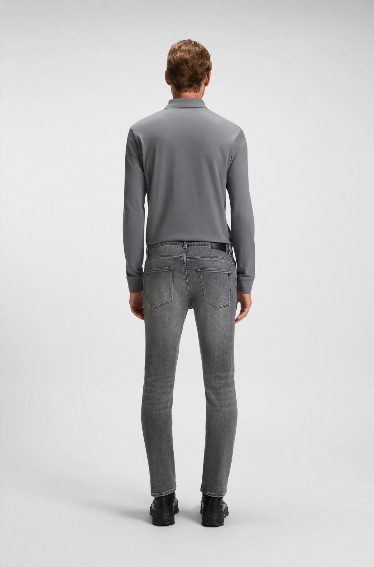 DELAWARE SLIM-FIT JEANS IN GREY SOFT-MOTION DENIM