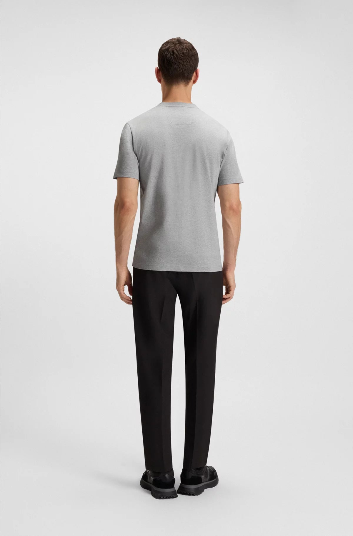 COTTON-JERSEY T-SHIRT WITH STRIPES AND LOGO