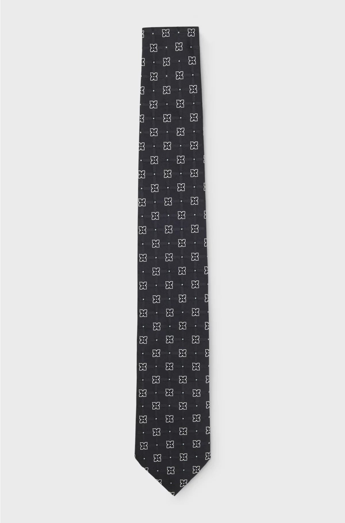 SILK-BLEND TIE WITH PATTERN