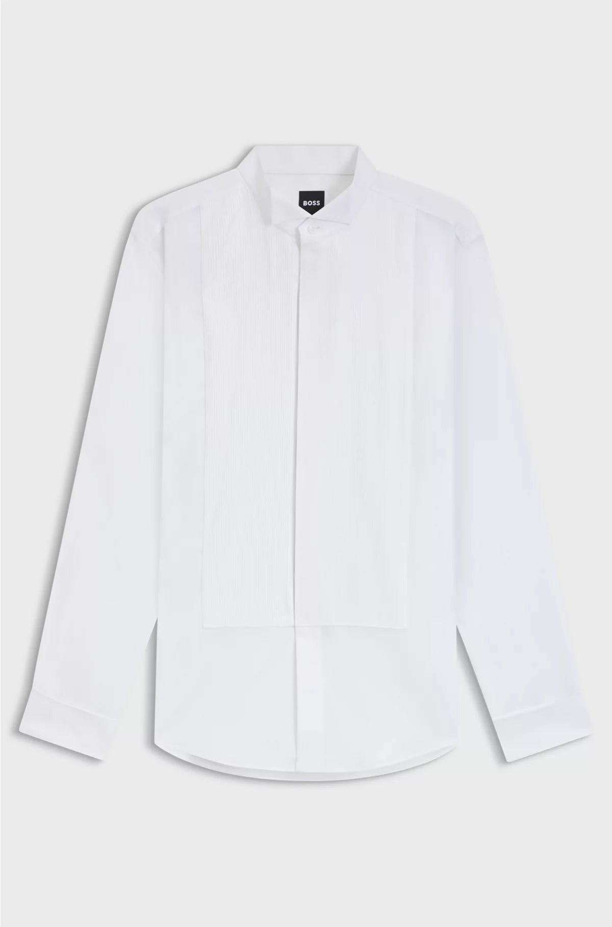 SLIM-FIT SHIRT IN EASY-IRON COTTON SATIN