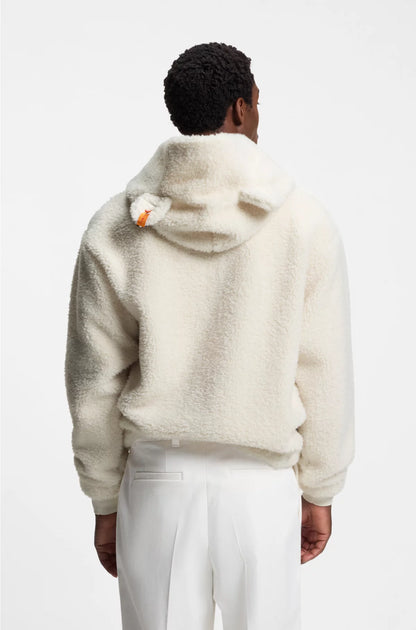 ALL-GENDER LOGO HOODIE IN TEDDY FABRIC