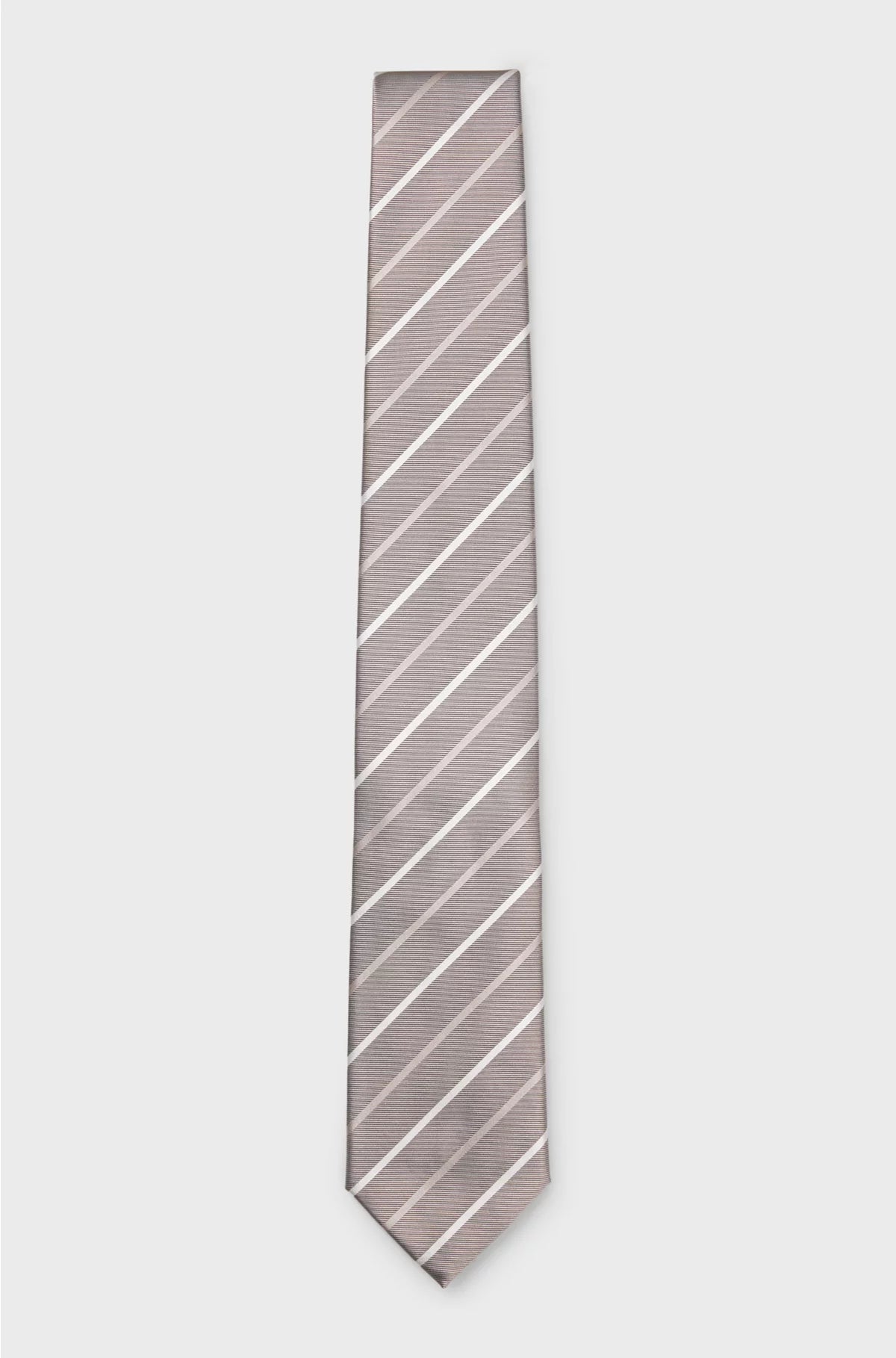 TIE WITH DIAGONAL STRIPE IN SILK BLEND