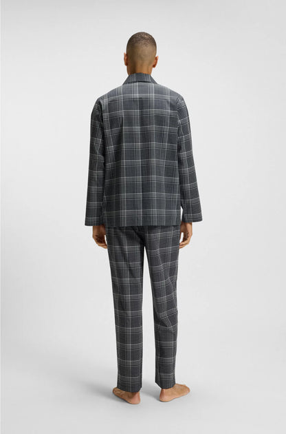 GIFT-BOXED CHECKED PYJAMAS WITH EMBROIDERED LOGOS