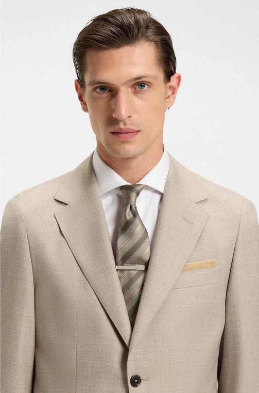 DIAGONAL-STRIPED TIE IN SILK JACQUARD