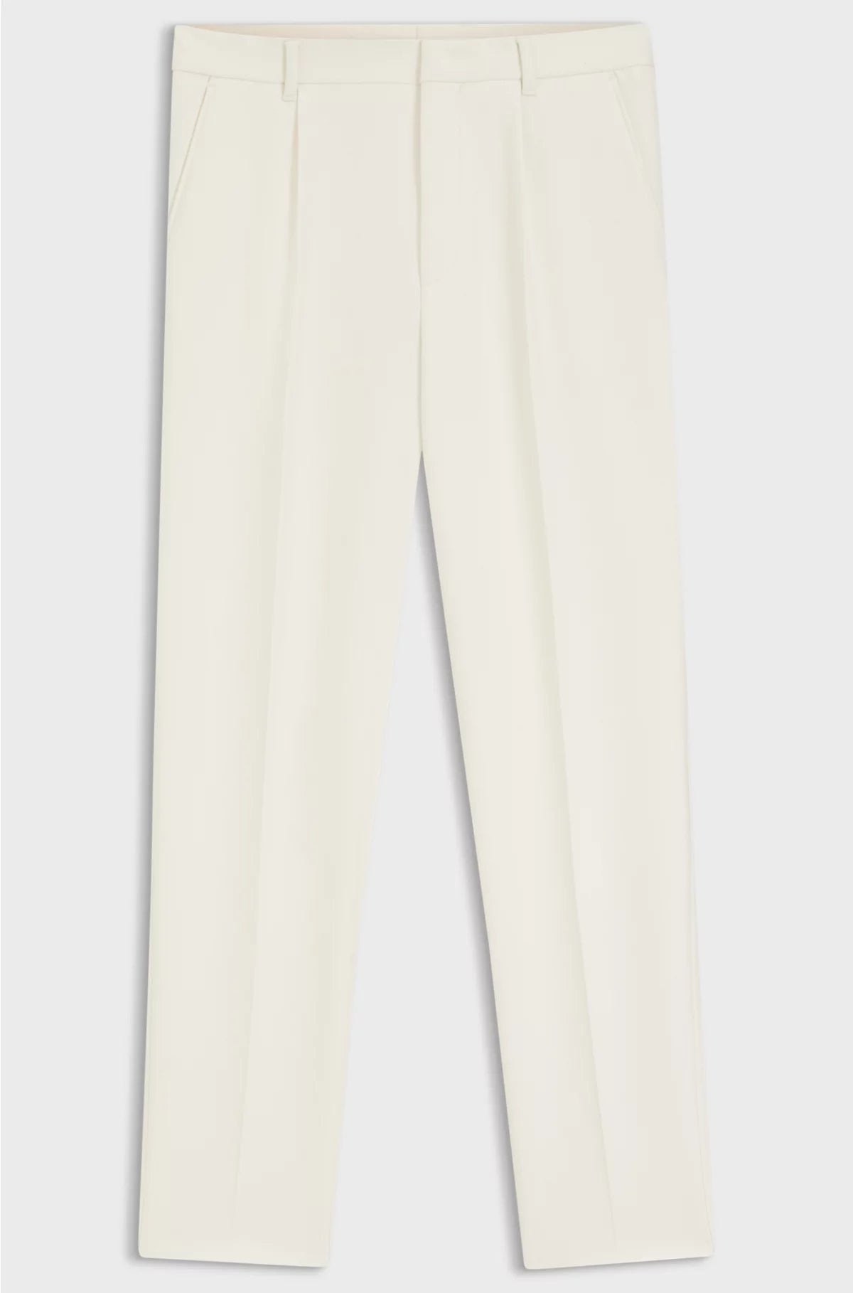 TAPERED-FIT TROUSERS IN STRETCH FABRIC
