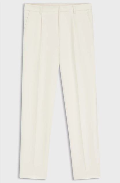 TAPERED-FIT TROUSERS IN STRETCH FABRIC