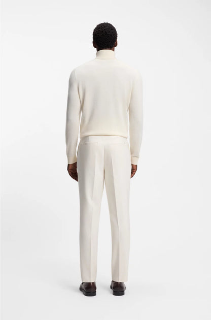 TAPERED-FIT TROUSERS IN STRETCH FABRIC