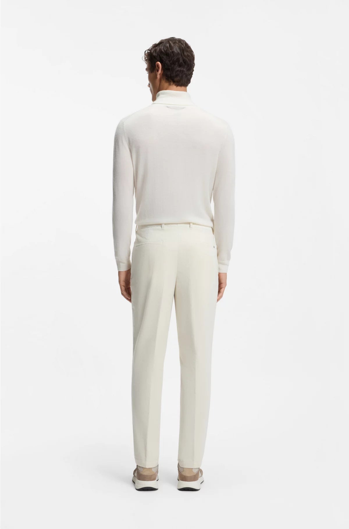 TAPERED-FIT TROUSERS IN STRETCH-COTTON CORDUROY