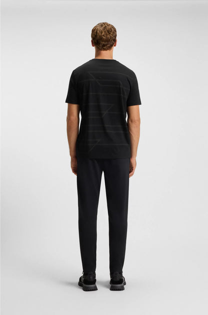 COTTON-JERSEY T-SHIRT WITH MELANGE PRINT