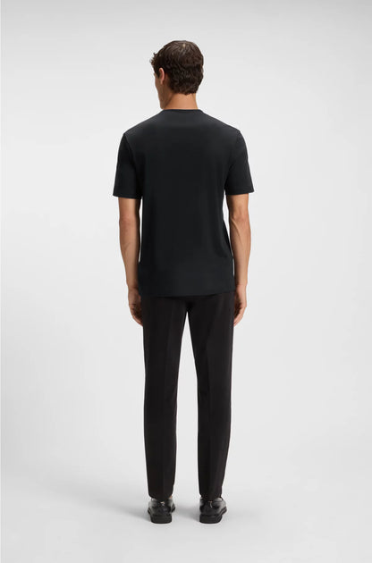 MERCERISED-COTTON T-SHIRT WITH LOGO ARTWORK