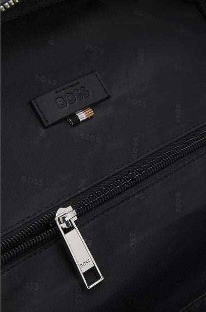 ITALIAN-LEATHER BACKPACK WITH ZIPPED SIDE POCKETS