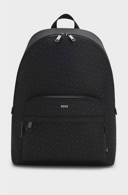MONOGRAM BACKPACK WITH FOIL-EMBOSSED LOGO