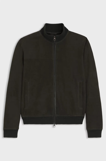 SHEARLING JACKET WITH TWO-WAY ZIP