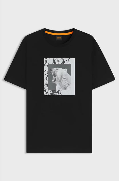 COTTON-JERSEY T-SHIRT WITH ANIMAL ARTWORK