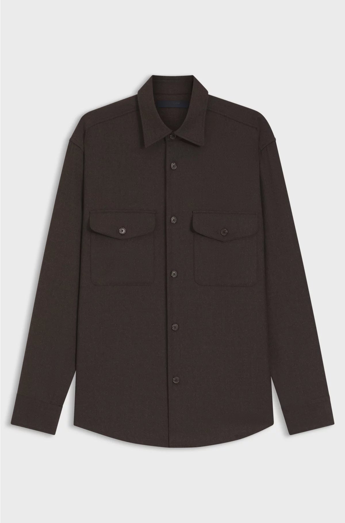 RELAXED-FIT SHIRT IN VIRGIN WOOL