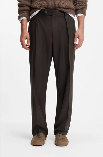 RELAXED-FIT TROUSERS IN VIRGIN WOOL