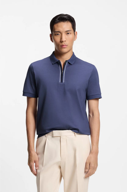 REGULAR-FIT POLO SHIRT IN MERCERISED COTTON