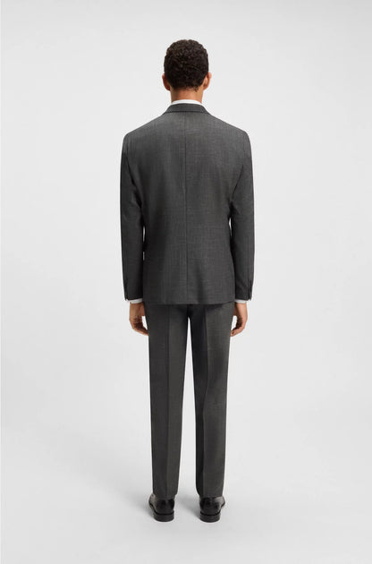 TWO-PIECE REGULAR-FIT SUIT IN WOOL AND LINEN
