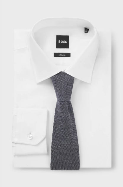 KNITTED TIE IN WOOL