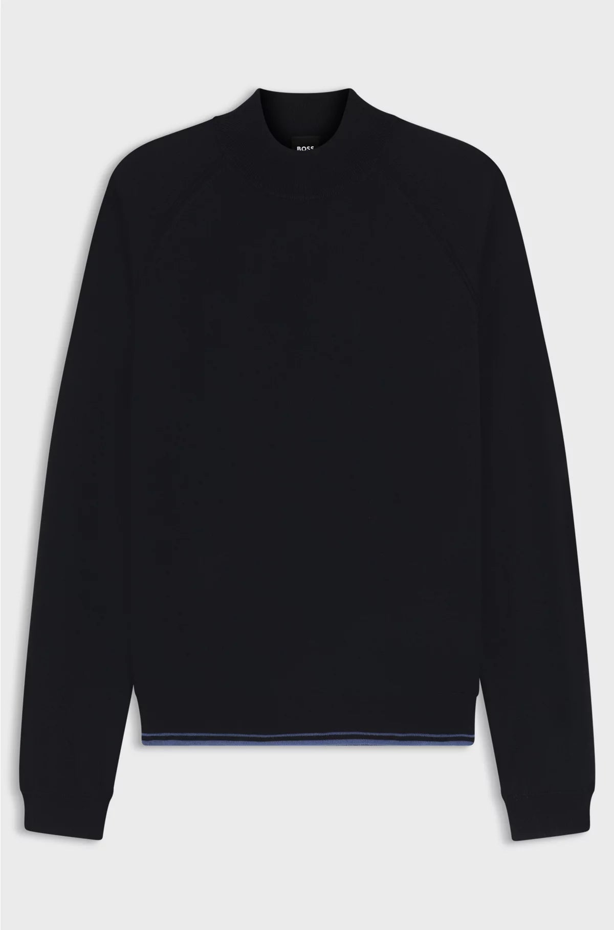 WOOL-BLEND SWEATER WITH MOCK NECK