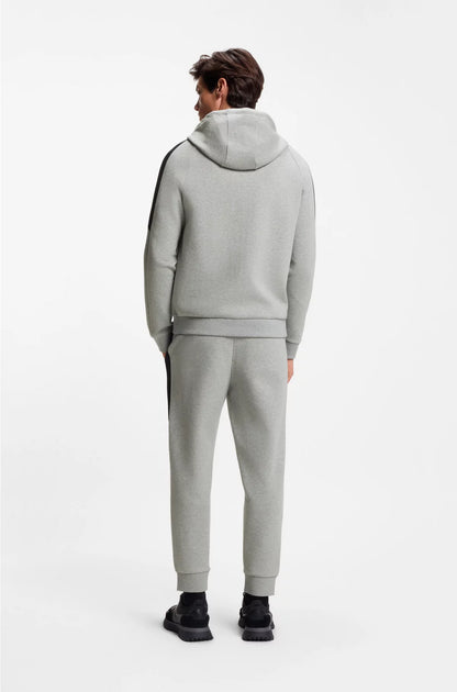 STRETCH-COTTON TRACKSUIT SET WITH CONTRAST INSERTS