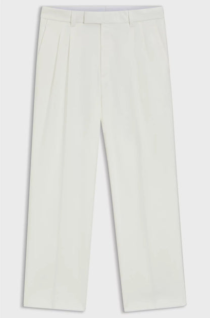 RELAXED-FIT TROUSERS IN MERCERISED STRETCH COTTON