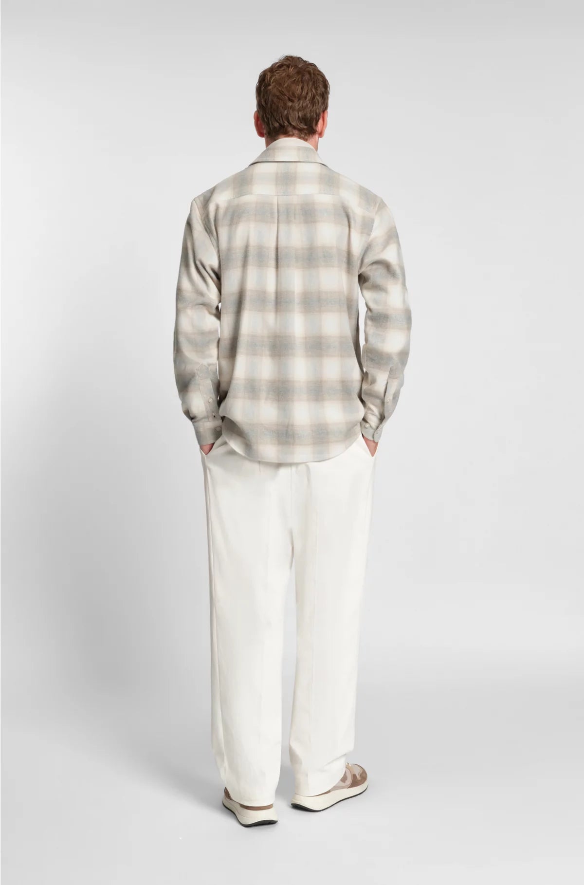 RELAXED-FIT SHIRT IN CHECKED COTTON FLANNEL