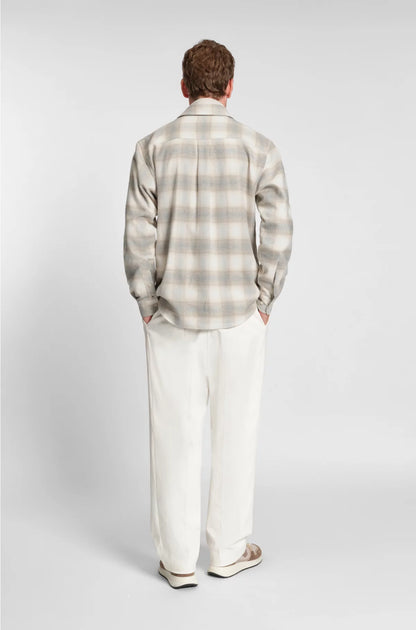 RELAXED-FIT SHIRT IN CHECKED COTTON FLANNEL