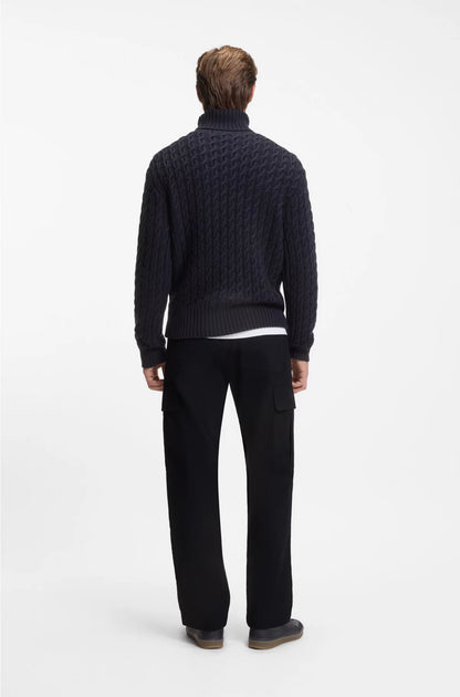 CARGO TROUSERS INMICRO-PATTERNED COTTON