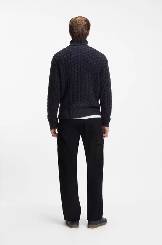 CARGO TROUSERS INMICRO-PATTERNED COTTON