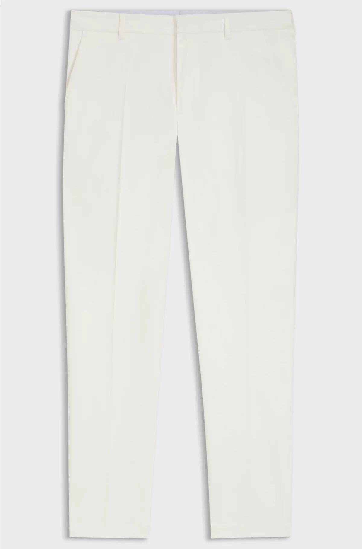 TAPERED-FIT TROUSERS IN MERCERISED STRETCH COTTON