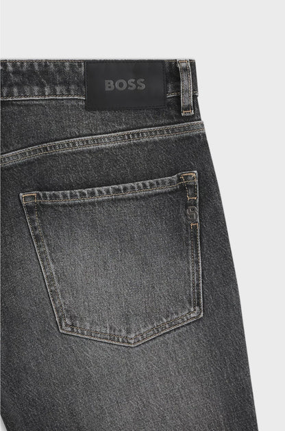 MAINE REGULAR-FIT JEANS IN BLACK STRETCH DENIM