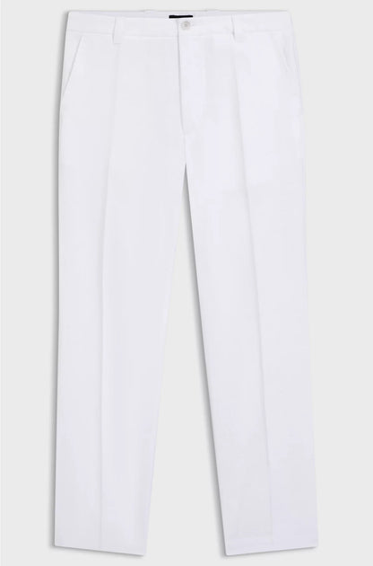 STRAIGHT-FIT TROUSERS IN LINEN