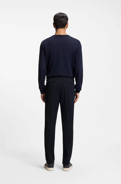 SLIM-FIT TROUSERS IN STRETCH-COTTON TWILL