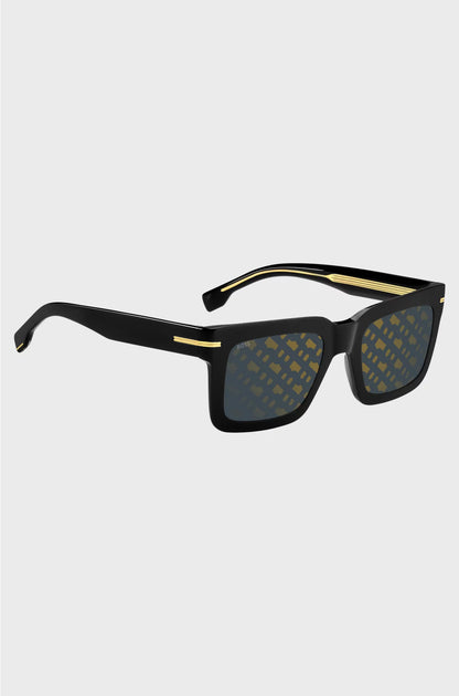 ACETATE SUNGLASSES WITH SIGNATURE HARDWARE DETAIL