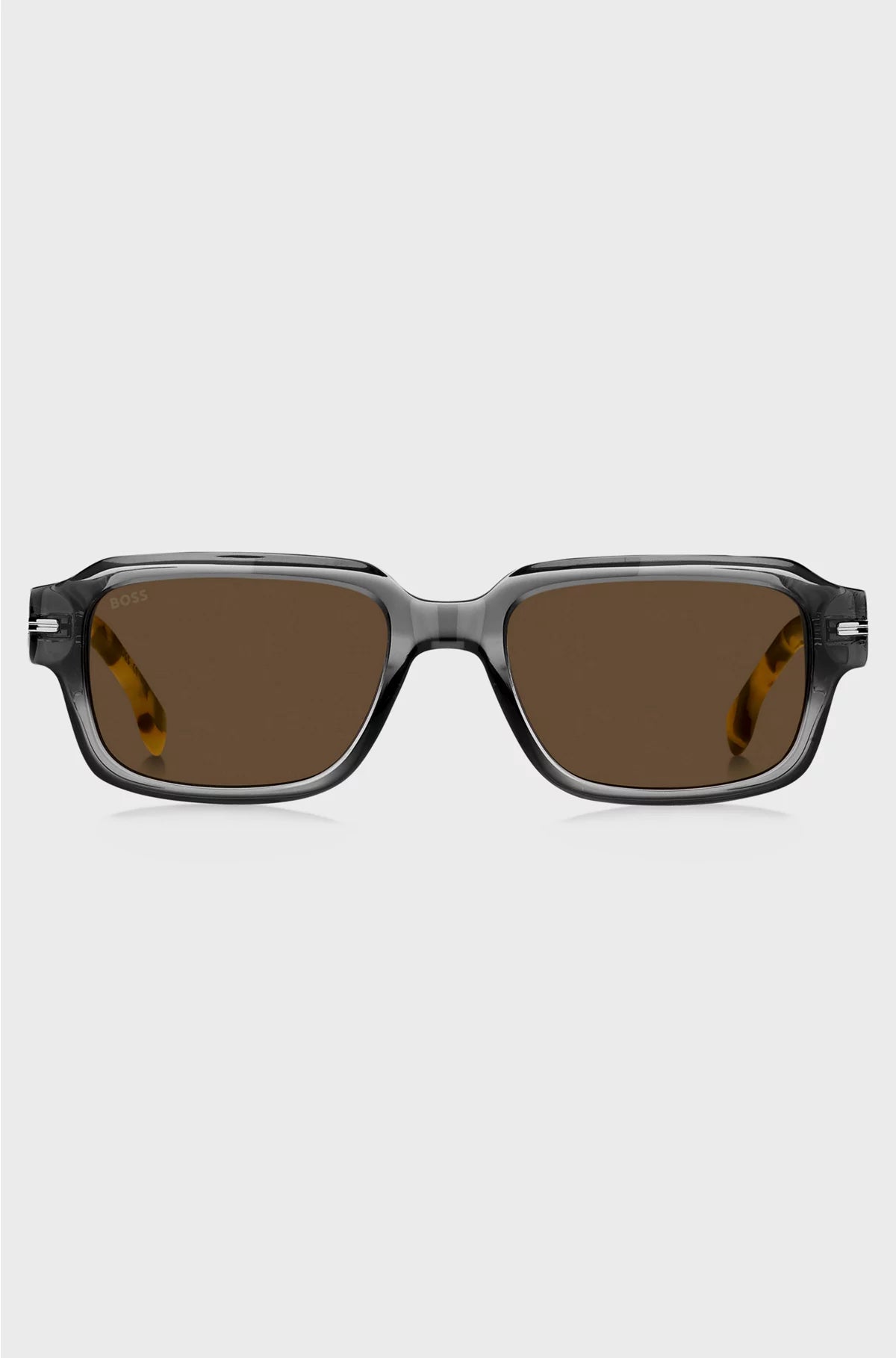 TRANSPARENT-ACETATE SUNGLASSES WITH HAVANA DETAILING