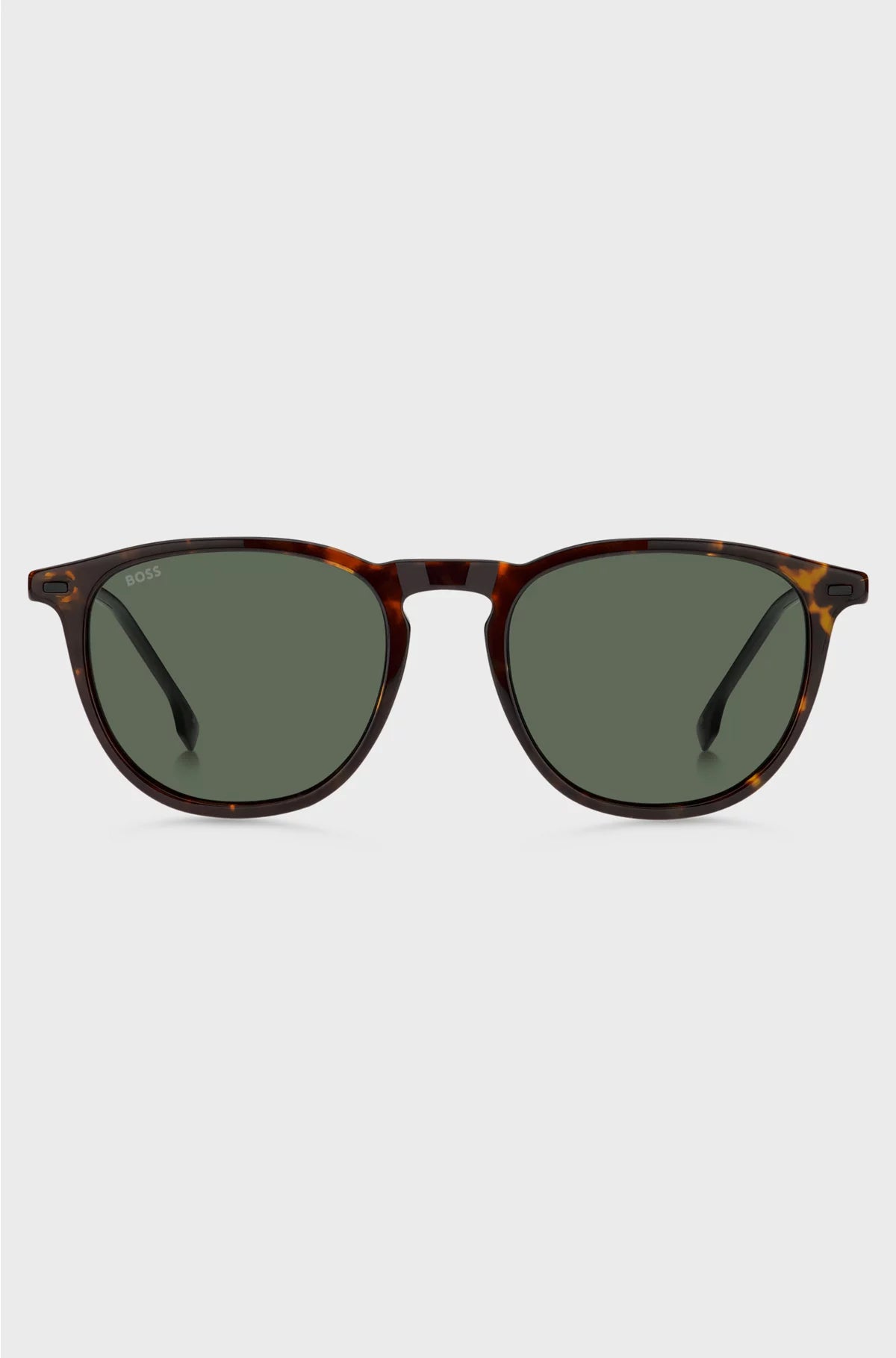 HAVANA-ACETATE SUNGLASSES WITH STEEL TEMPLES