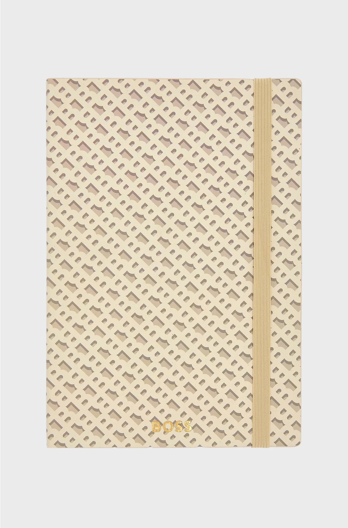 CREAM A5 NOTEBOOK WITH MONOGRAM PATTERN