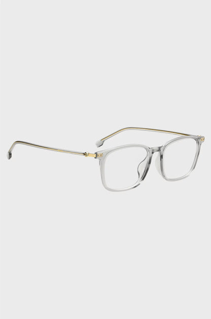OPTICAL FRAMES IN TRANSPARENT ACETATE AND GOLD-TONE STEEL