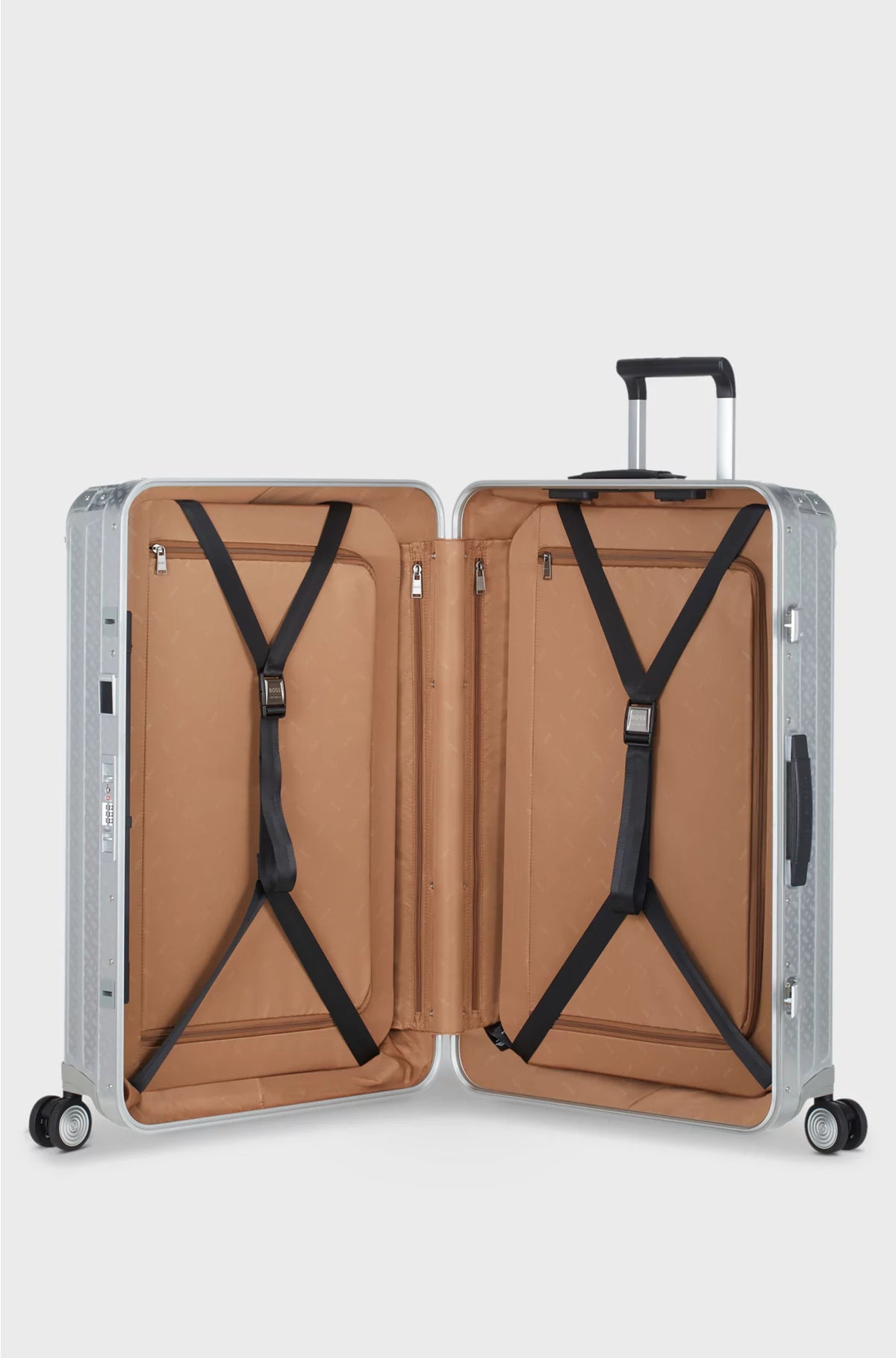 SILVER ALUMINIUM SUITCASE 76CM