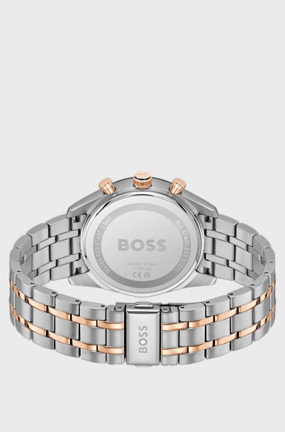 TOURMASTER BLUE-DIAL WATCH WITH TWO-TONE BRACELET